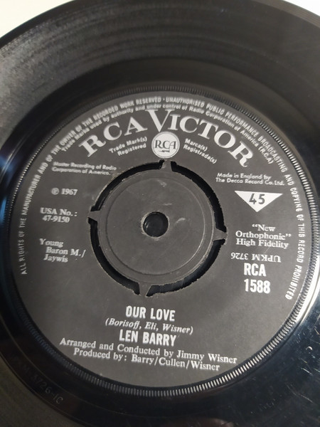 Len Barry - The Moving Finger Writes | RCA Victor (RCA1588) - 2 Len Barry - The Moving Finger Writes | RCA Victor (RCA1588) - 2