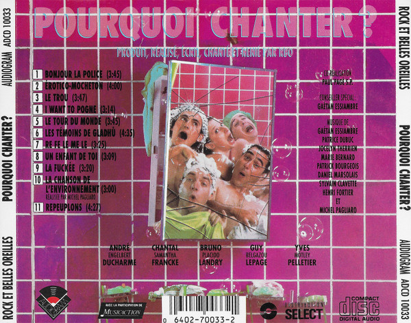 Rock Et Belles Oreilles - Pourquoi Chanter? [CD] | Audiogram (ADCD 10033) - 2