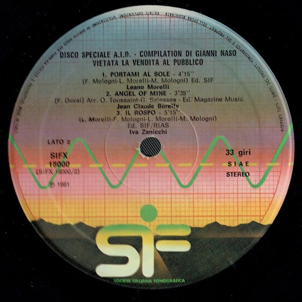 Various - Special Disco A.I.D. | Società Italiana Fonografica (SIFX 18000) - 2 Various - Special Disco A.I.D. | Società Italiana Fonografica (SIFX 18000) - 2
