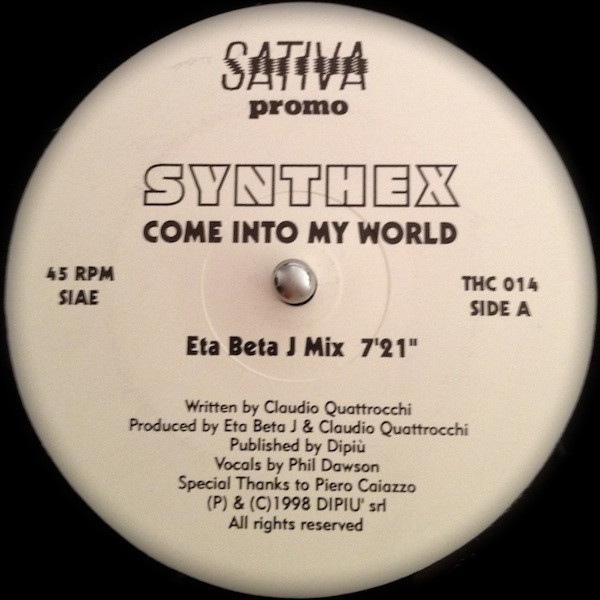Synthex - Come Into My World | Sativa (THC 014) - main