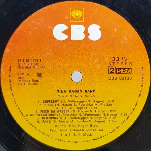 Nina Hagen Band - Nina Hagen Band | CBS (CBS 83136) - 3
