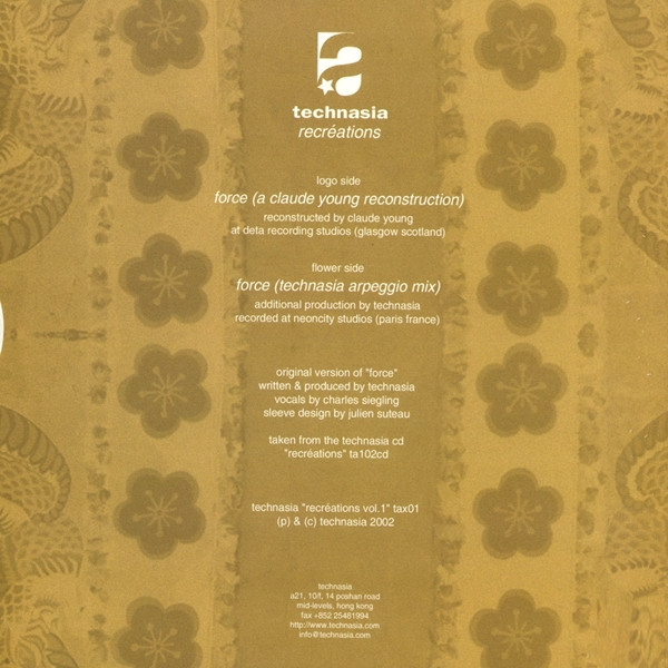 Technasia - Recréations (Volume 1) | Technasia (tax01) - 2