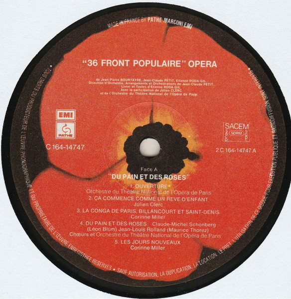 36 Front Populaire / Julien Clerc - Front Populaire 36 | EMI (2C164-14747/8) - 4