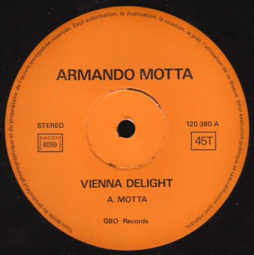 Armando Motta - Vienna Delight / Heather Hinda Love | GBO Records (120 380) - 2 Armando Motta - Vienna Delight / Heather Hinda Love | GBO Records (120 380) - 2