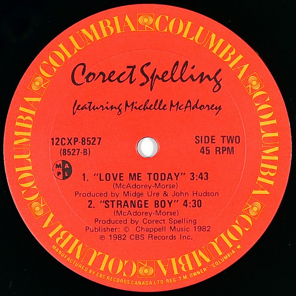 Corect Spelling - Love Me Today | Columbia (12CXP-8527) - 4