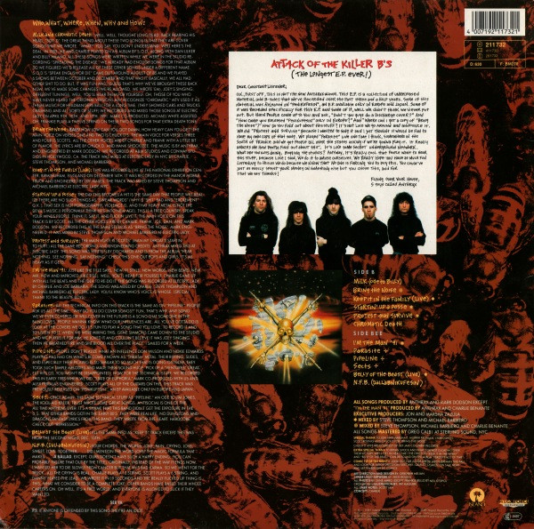 Anthrax - Attack Of The Killer B's | Island Records (211 732) - 2