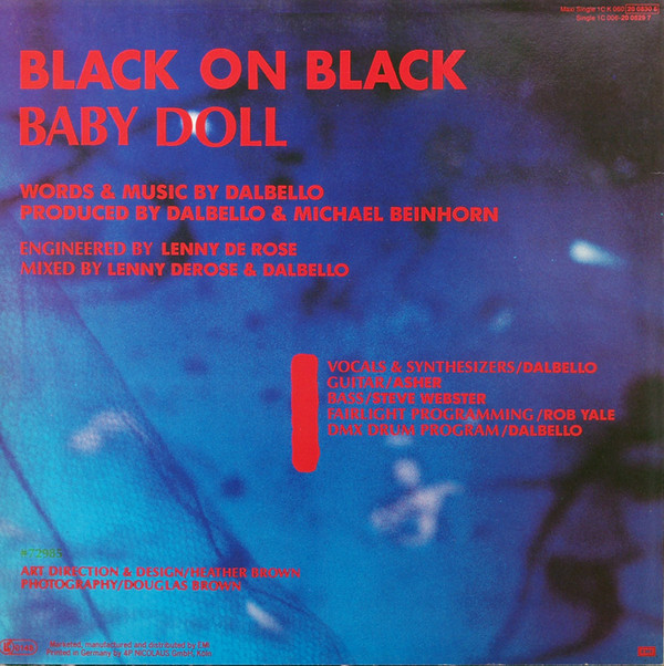Lisa Dal Bello - Black On Black | Capitol Records (060-20 0830 6) - 2 Lisa Dal Bello - Black On Black | Capitol Records (060-20 0830 6) - 2