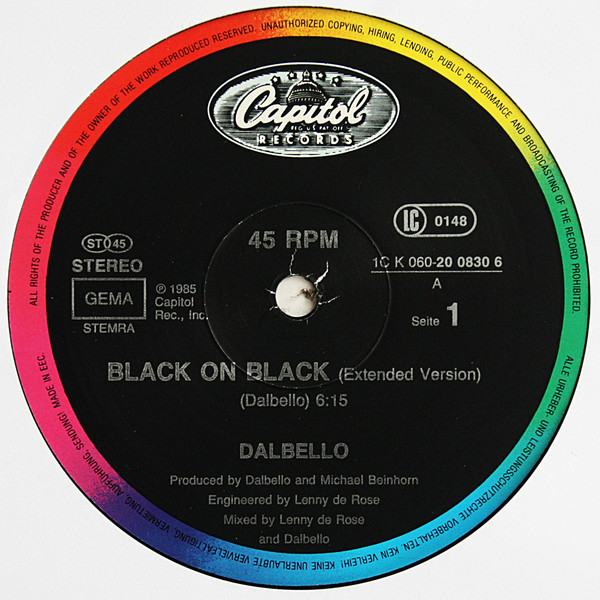 Lisa Dal Bello - Black On Black | Capitol Records (060-20 0830 6) - 3 Lisa Dal Bello - Black On Black | Capitol Records (060-20 0830 6) - 3
