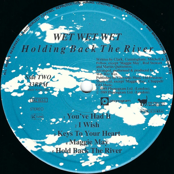 Wet Wet Wet - Holding Back The River | The Precious Organisation (842 011-1) - 4