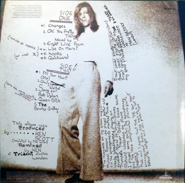 David Bowie - Hunky Dory LP | Parlophone (0825646289448) - 2