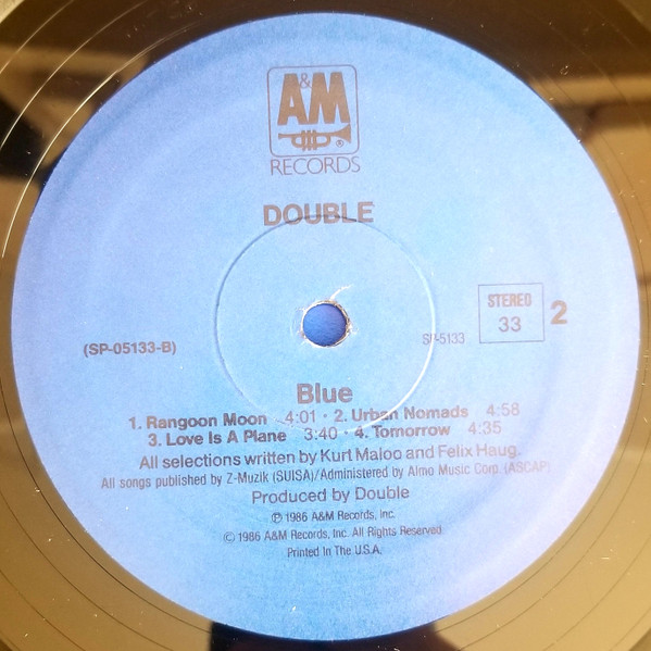 Double - Blue | A&M Records (SP-5133) - 4