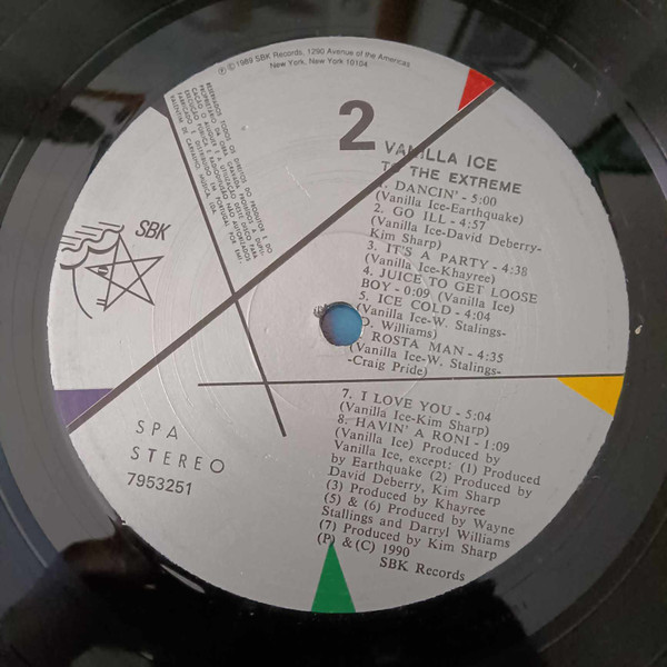 Vanilla Ice - To The Extreme | SBK Records (79 5325 1) - 4