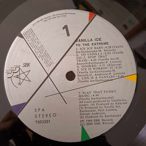 Vanilla Ice - To The Extreme | SBK Records (79 5325 1) - 3