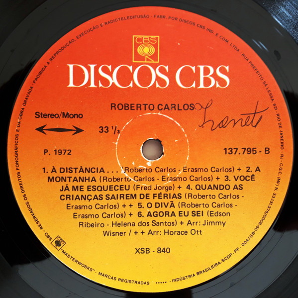 Roberto Carlos - Roberto Carlos | Discos CBS (137795) - 2