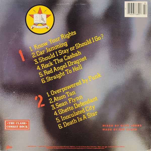 The Clash - Combat Rock | Epic (PE 37689) - 2 The Clash - Combat Rock | Epic (PE 37689) - 2