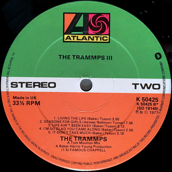 The Trammps - The Trammps III | Atlantic (K50425) - 4 The Trammps - The Trammps III | Atlantic (K50425) - 4