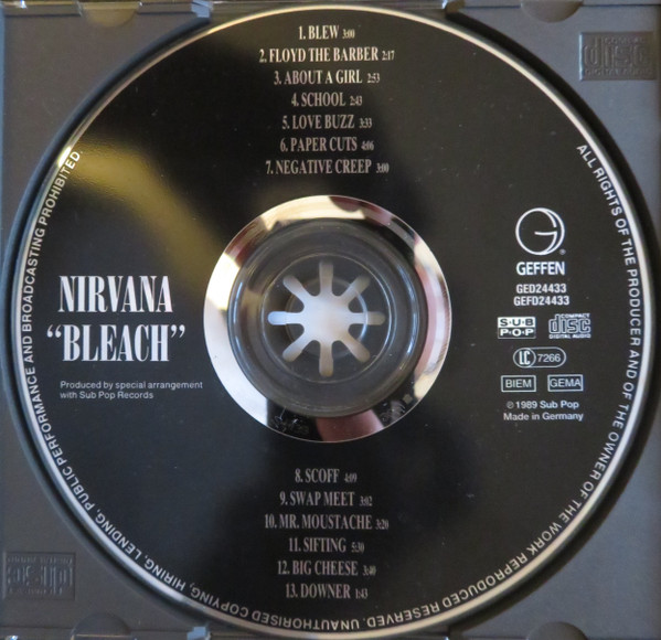 Nirvana - Bleach | Geffen Records (GED24433) - 2