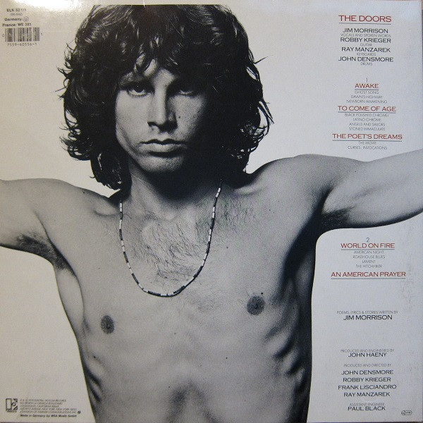 Jim Morrison Music By The Doors - An American Prayer | Elektra (ELK 52 111) - 4 Jim Morrison Music By The Doors - An American Prayer | Elektra (ELK 52 111) - 4