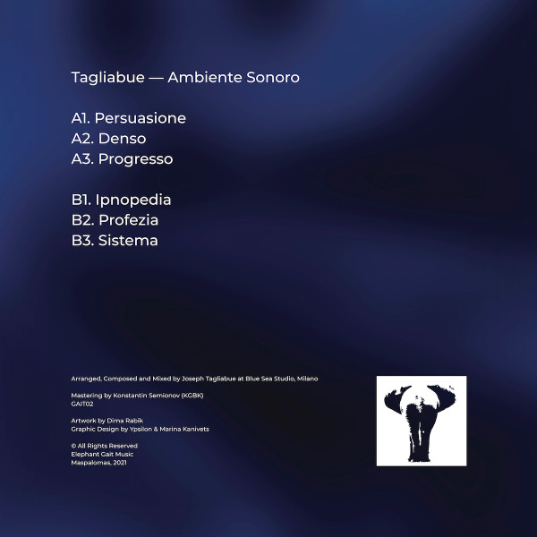 Joseph Tagliabue - Ambiente Sonoro | Elephant Gait Music (GAIT02) - 2 Joseph Tagliabue - Ambiente Sonoro | Elephant Gait Music (GAIT02) - 2