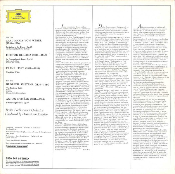 Herbert von Karajan , Berliner Philharmoniker - Invitation To The Dance | Deutsche Grammophon (2530 244) - 2