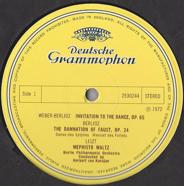 Herbert von Karajan , Berliner Philharmoniker - Invitation To The Dance | Deutsche Grammophon (2530 244) - 3