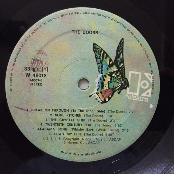 The Doors - The Doors | Elektra (W 42012) - 3 The Doors - The Doors | Elektra (W 42012) - 3