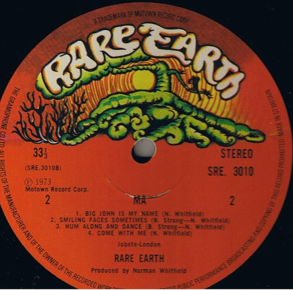 Rare Earth - Ma | Rare Earth (SRE 3010) - 4