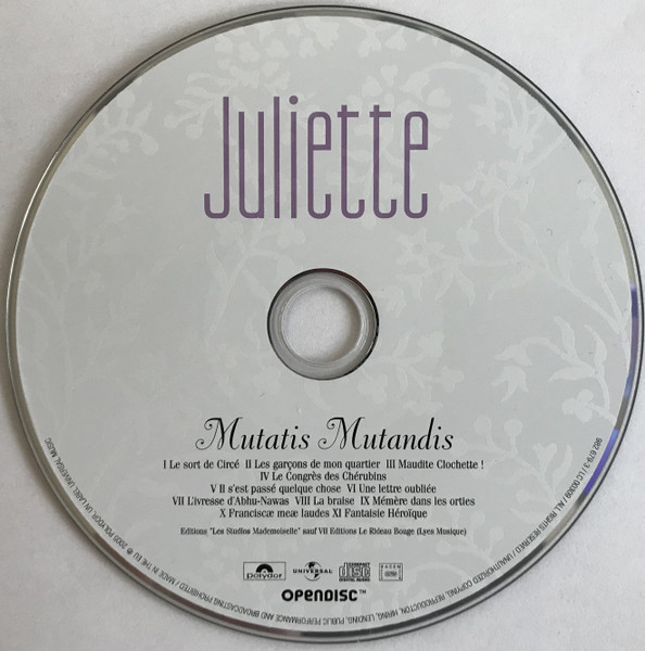 Juliette - Mutatis Mutandis | Polydor (982 679-3) - 3