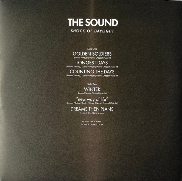 The Sound - Shock Of Daylight | Demon Records (DEMREC720) - 2