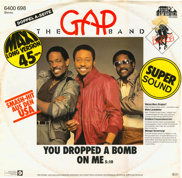 The Gap Band - You Dropped A Bomb On Me / Early In The Morning | Total Experience Records (6400 698)