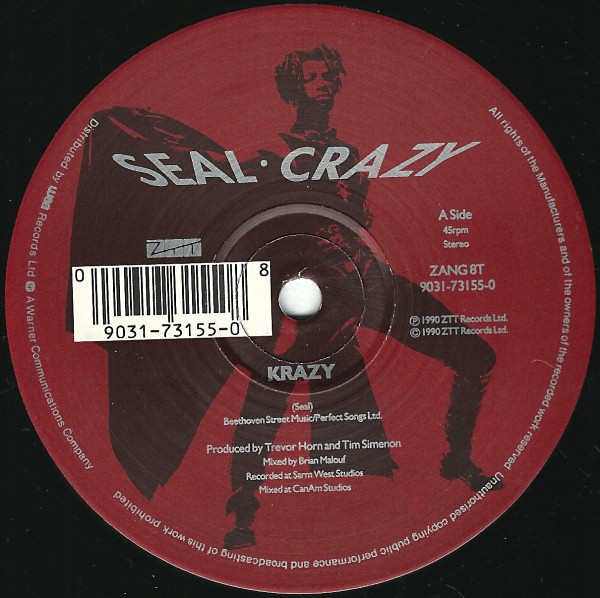 Seal - Crazy | ZTT (ZANG 8T) - 2