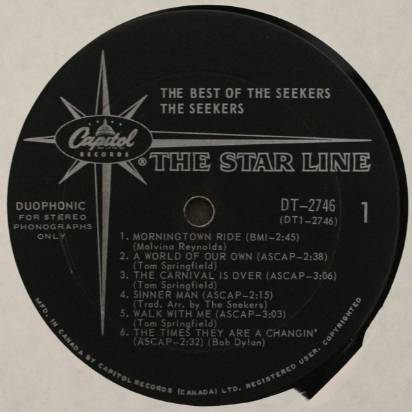 The Seekers - The Best Of The Seekers | Capitol Records (ST 2746) - 3 The Seekers - The Best Of The Seekers | Capitol Records (ST 2746) - 3