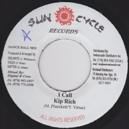 Kiprich - I Call | Sun Cycle Records (SC7 003)