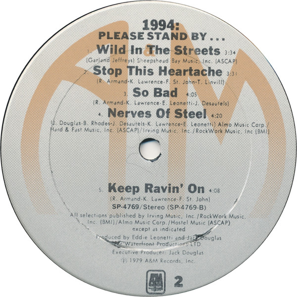 1994: - Please Stand By... | A&M Records (SP 4769) - 4 1994: - Please Stand By... | A&M Records (SP 4769) - 4