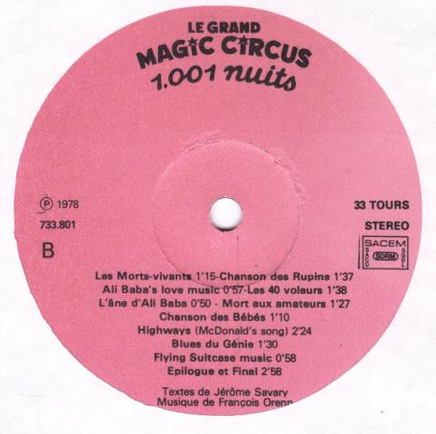 Le Grand Magic Circus - 1.001 Nuits | Not On Label (Le Grand Magic Circus Self-released) (733 801) - 4 Le Grand Magic Circus - 1.001 Nuits | Not On Label (Le Grand Magic Circus Self-released) (733 801) - 4