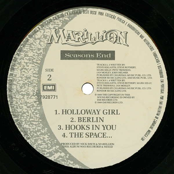 Marillion - Seasons End | EMI (79 28771) - 4