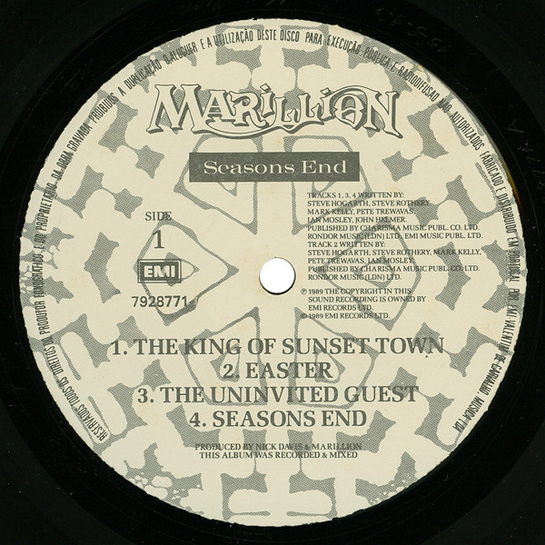 Marillion - Seasons End | EMI (79 28771) - 3