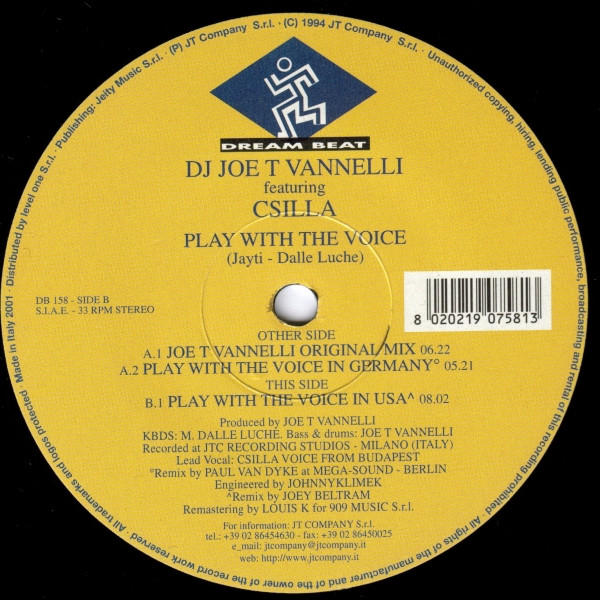 Joe T. Vannelli - Play With The Voice | Dream Beat (DB 158) - main Joe T. Vannelli - Play With The Voice | Dream Beat (DB 158) - main