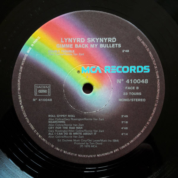 Lynyrd Skynyrd - Gimme Back My Bullets | MCA Records (410 048) - 4 Lynyrd Skynyrd - Gimme Back My Bullets | MCA Records (410 048) - 4