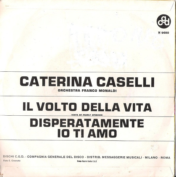 Caterina Caselli - Il Volto Della Vita | CGD (N 9680) - 2 Caterina Caselli - Il Volto Della Vita | CGD (N 9680) - 2