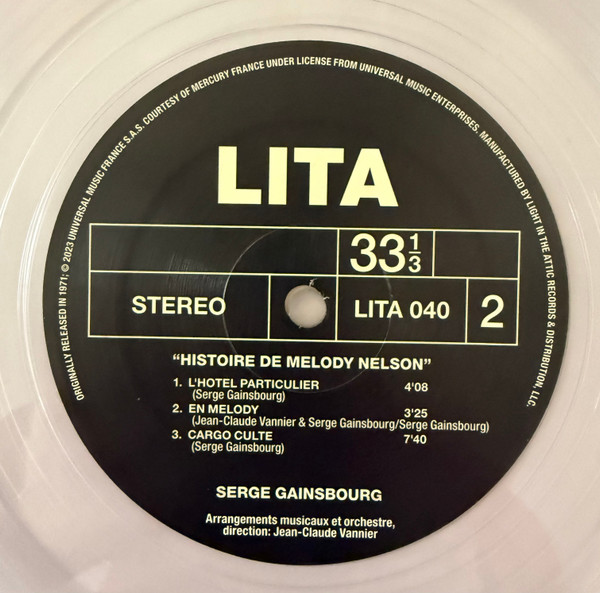 Serge Gainsbourg - Histoire De Melody Nelson | Light In The Attic (LITA 040-1-1) - 3 Serge Gainsbourg - Histoire De Melody Nelson | Light In The Attic (LITA 040-1-1) - 3