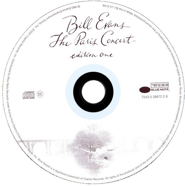 Bill Evans - The Paris Concert, Edition One | Blue Note (7243 5 28672 2 6) - 2