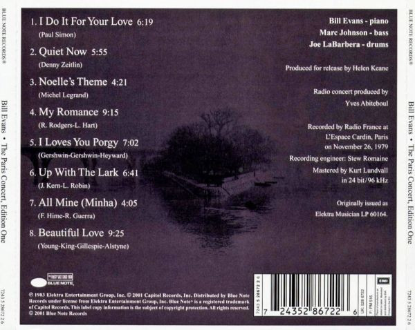 Bill Evans - The Paris Concert, Edition One | Blue Note (7243 5 28672 2 6) - main