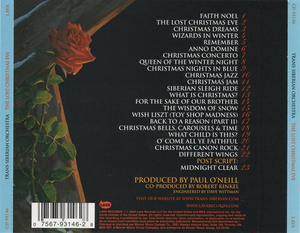 Trans-Siberian Orchestra - The Lost Christmas Eve [CD] | Lava (CD 93146) - 2