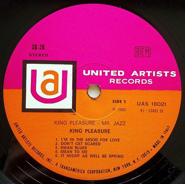 King Pleasure - Mr. Jazz | United Artists Records, Inc. (UAS 18021) - 2 King Pleasure - Mr. Jazz | United Artists Records, Inc. (UAS 18021) - 2