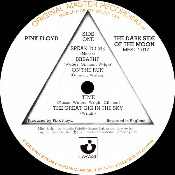 Pink Floyd - The Dark Side Of The Moon | Mobile Fidelity Sound Lab (MFSL 1-017) - 4