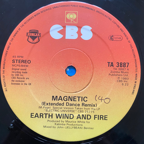 Earth, Wind & Fire - Magnetic | CBS (TA 3887) - 3