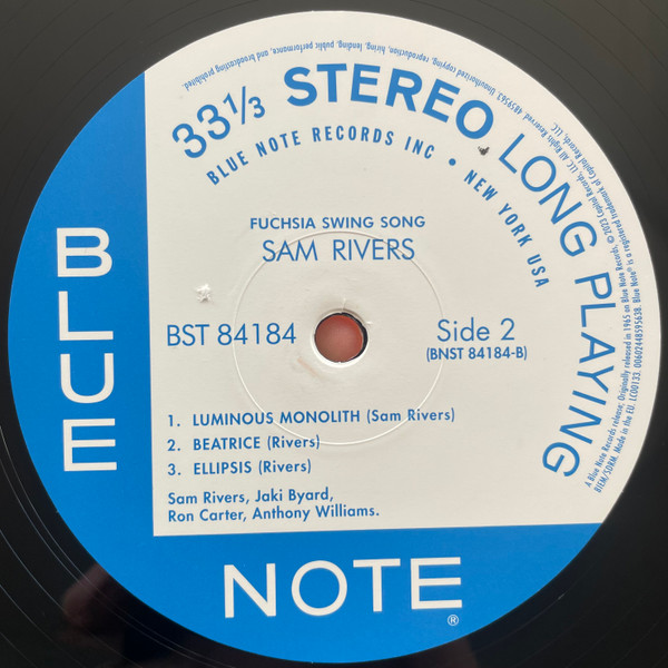 Sam Rivers - Fuchsia Swing Song | Blue Note (4859563) - 3