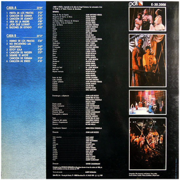 Dagoll Dagom , Xavier Bru de Sala / Albert Guinovart - Mar Y Cielo | PDI (E-30.2008) - 2