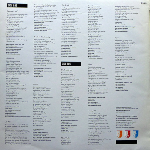 Martin Stephenson And The Daintees - Gladsome, Humour & Blue | Kitchenware Records (828091-1) - 4